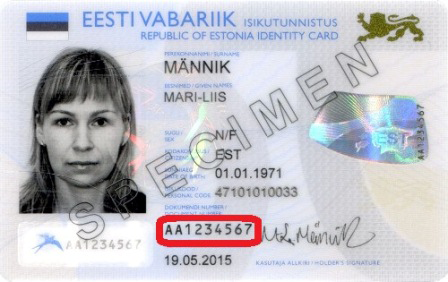id card MÄNNIK, MARI-LIIS